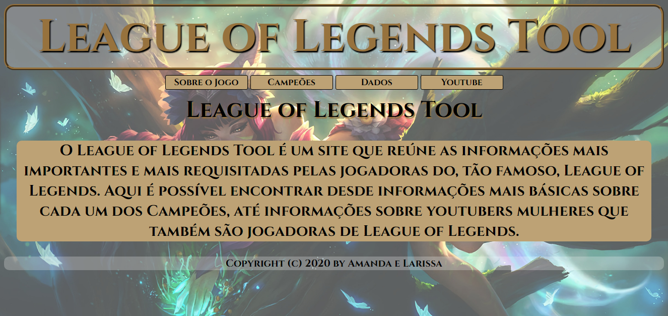 Demonstração League Of Legends Tool